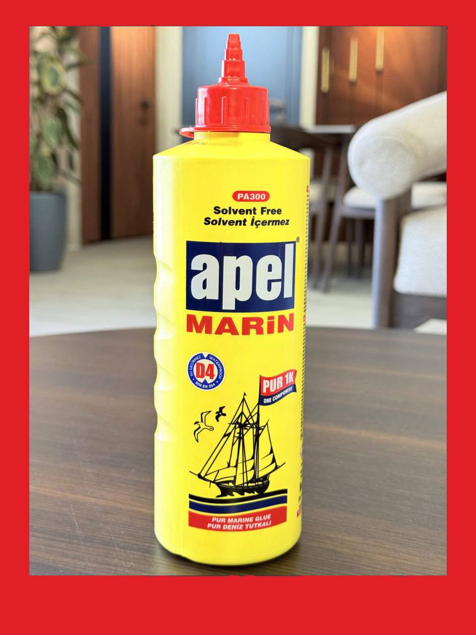 Mobilya iskeletleri için şeffaf ahşap tutkalı; D3 su geçirmezlik derecesi.